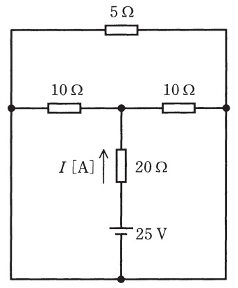 理論 電気回路 H29 問5 直流と４個の抵抗からなる回路に関する計算問題 電験王3